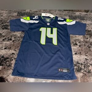 NFL Seattle Seahawks Boys' Short Sleeve DK Metcalf Jersey-Size Large 14/16 New